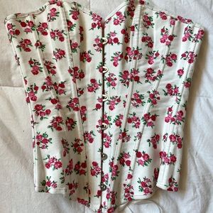 SOLD Vintage floral corset!